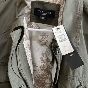 Brand new (Still has original tags) Talbots petites large lined cargo jacket